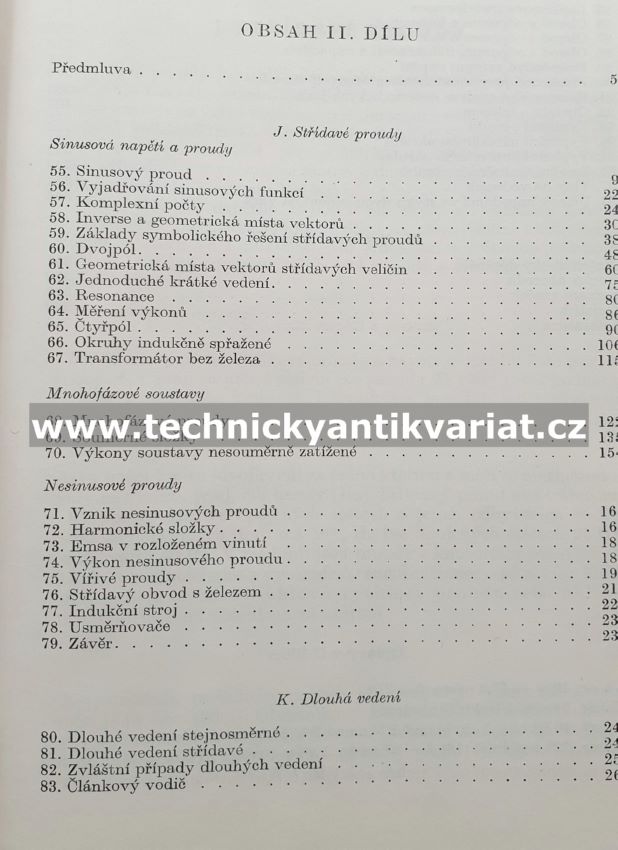 Základy elektrotechniky II. - Vladimír List (1958)