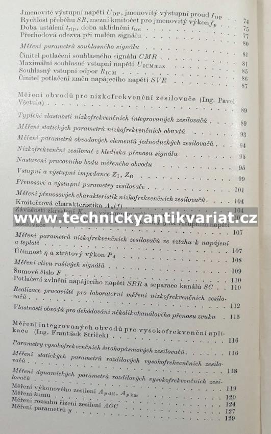 Měření integrovaných obvodů - Gucký (1977)