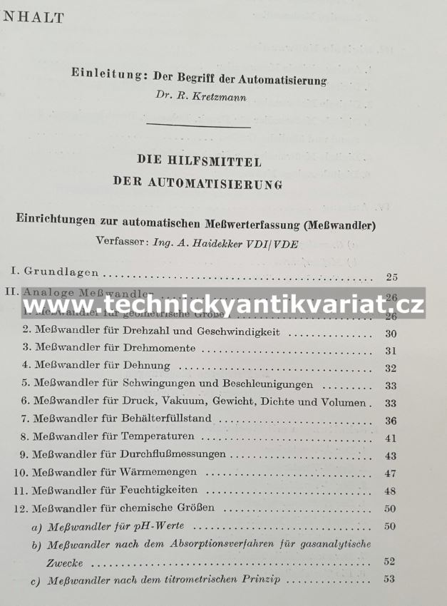 Handbuch der Automatisierung Technik (1959)