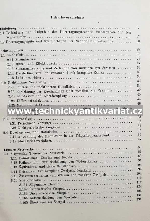 Übertragungstechnik im fernmelde weitverkehr I. - Henkler (1956)