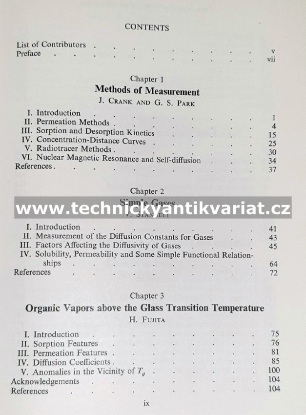 Diffusions of polymers - Crank, Park (1968)