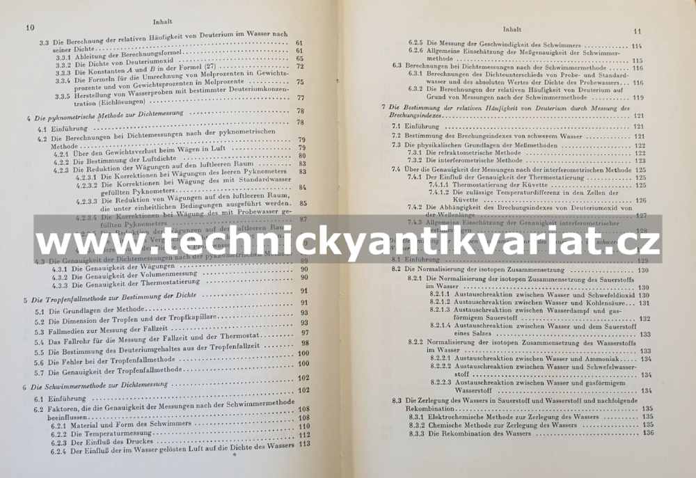 Isotopenanalyse des Wassers - A.I.Schatenstein (1960)