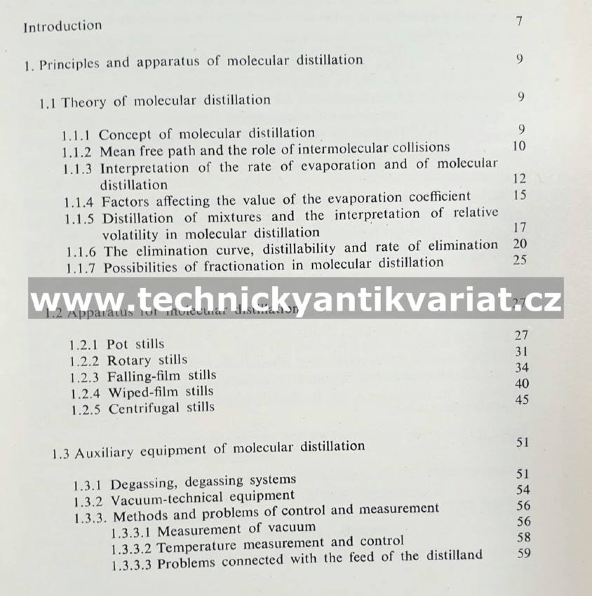 The Application of Molecular Distillation - Hollo Kurucz Borodi (1971)