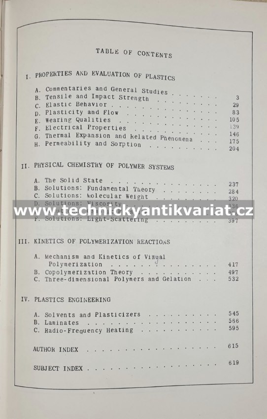 The Science of Plastics I. - Mark, Proskauer (1948)