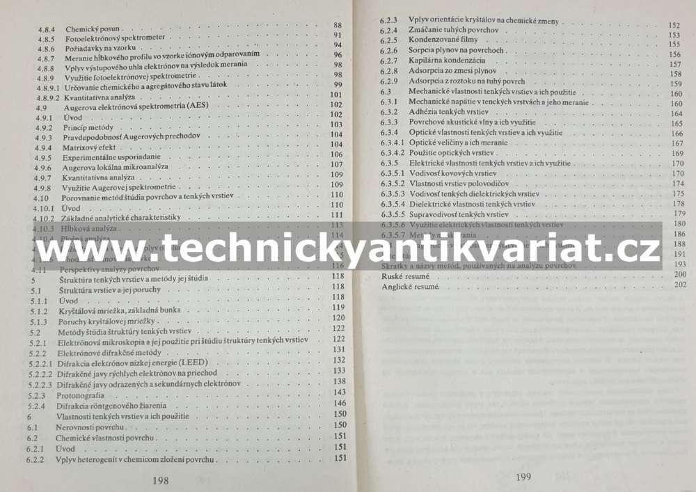 Vlastnosti a štruktúra tenkých vrstiev - Garaj, Košina (1984)