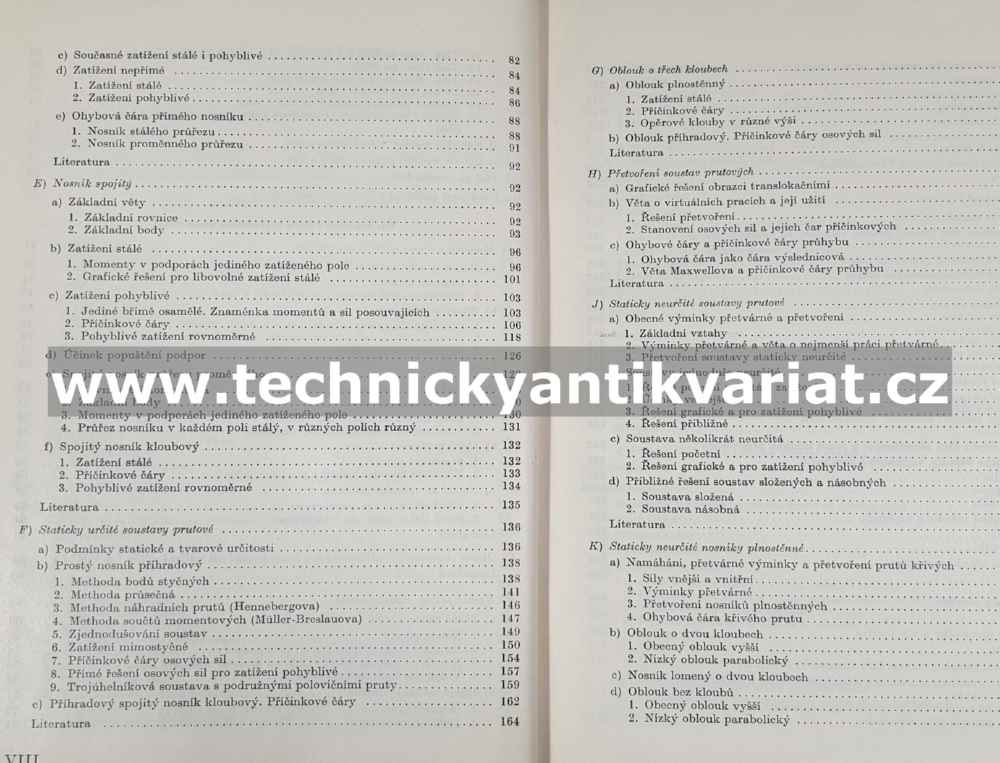 Statika stavebních konstrukcí - Bažant, Klokner (1953)