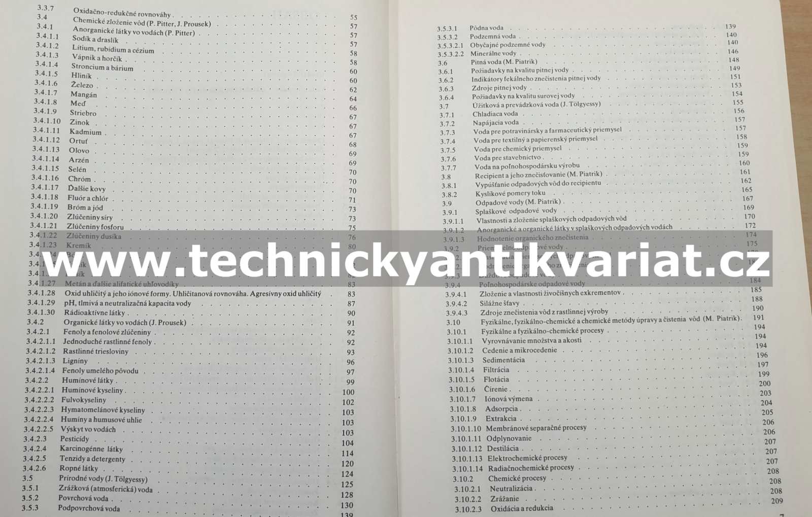Chémia, biologia a toxikologia vody a ovzdušia - J. Tolgyessy a kolektiv (1984