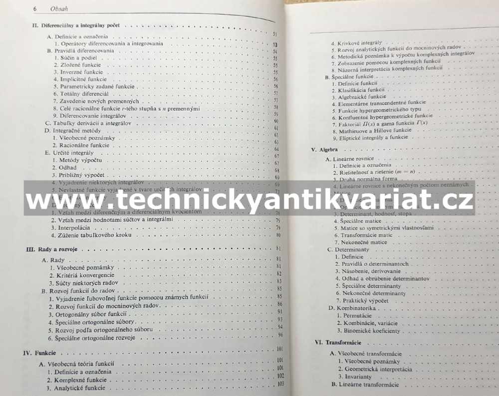 Příručka matematiky pre fyzikov - E. Madelung (1975)
