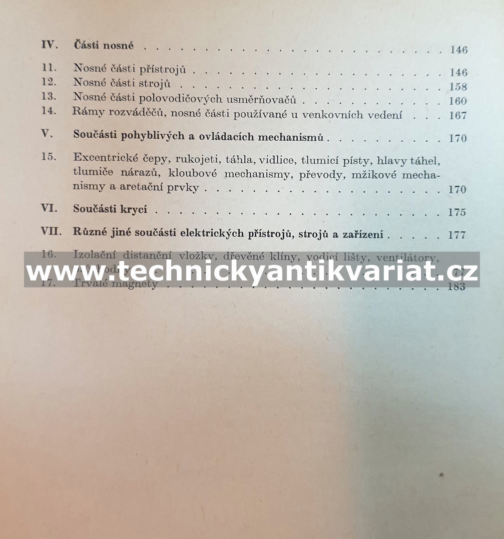 Části elektrických strojů a přístrojů - Hložek, Komrska, Musil (1969)