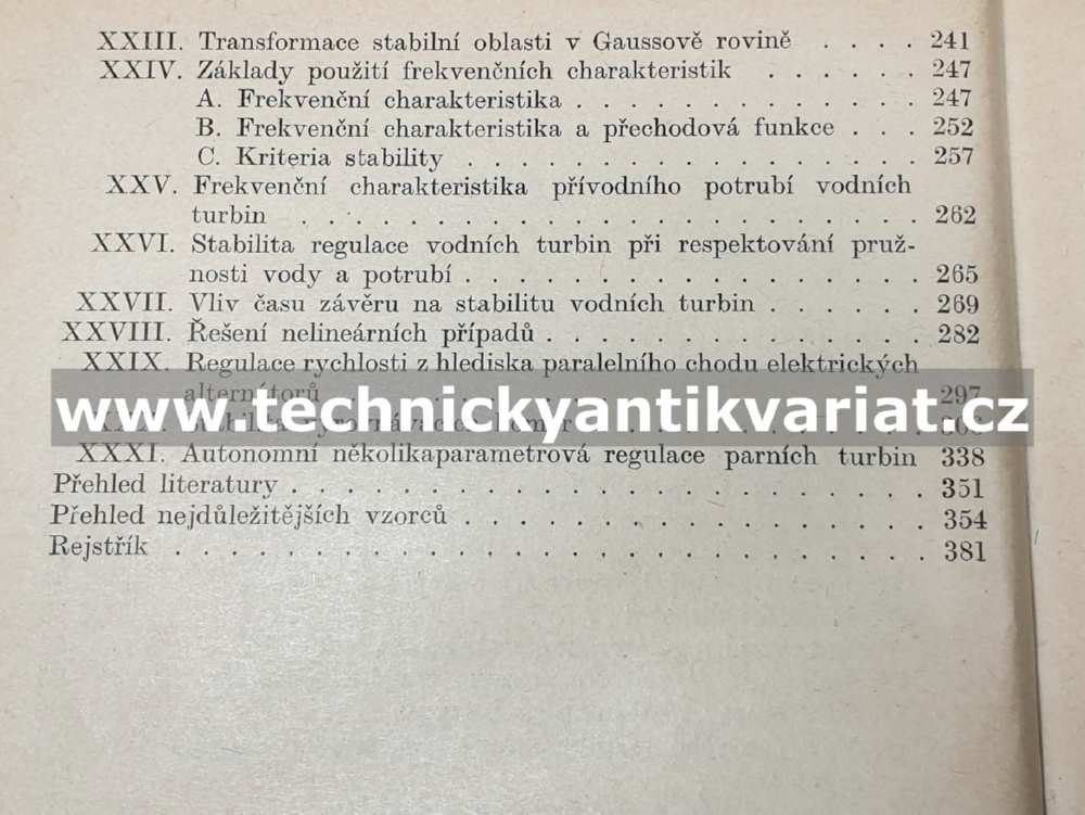 Teorie indirektní regulace rychlosti - Miroslav Nechleba (1959)