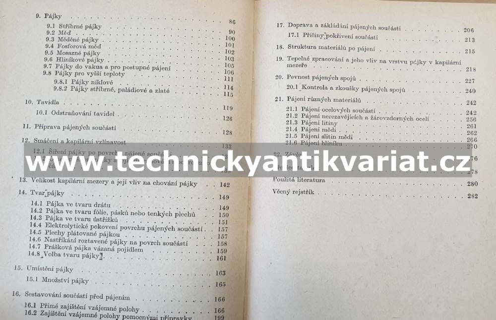Kapilární pájení - Slánský, Wollmann (1962)