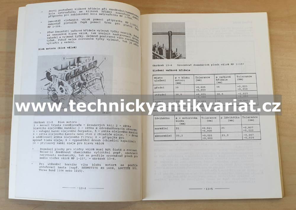 Škoda Favorit Forman, Pick-up - Motor - dílenská příručka (1992)