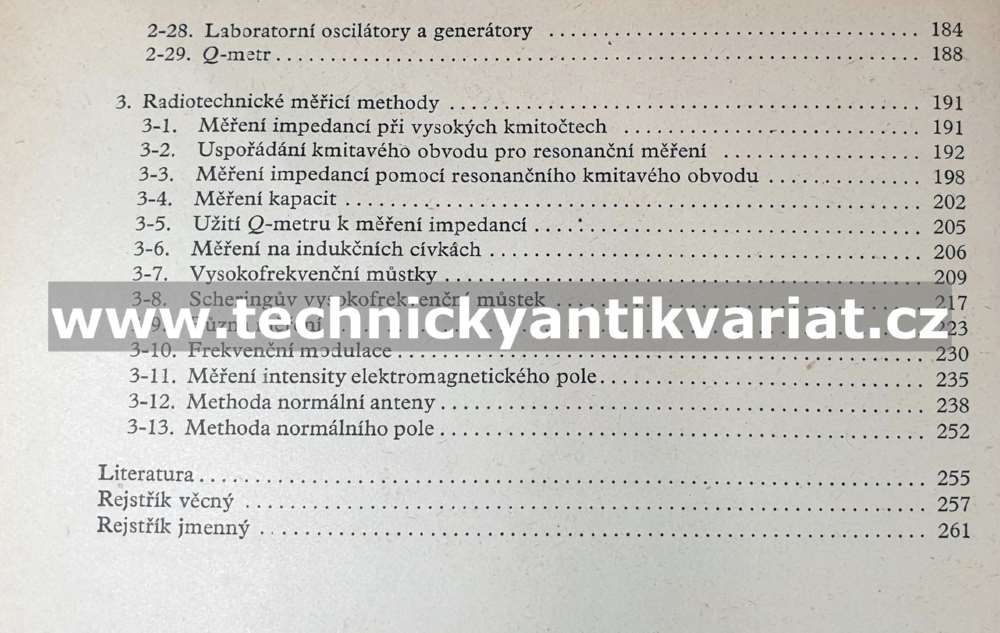 Vysokofrekvenční měření - Josef Stránský (1954)