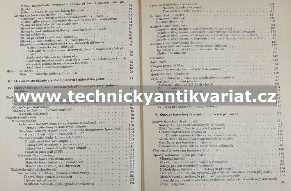 Opravy rozhlasových přijímačů - Černý, Čuchna, Michálek (1970)