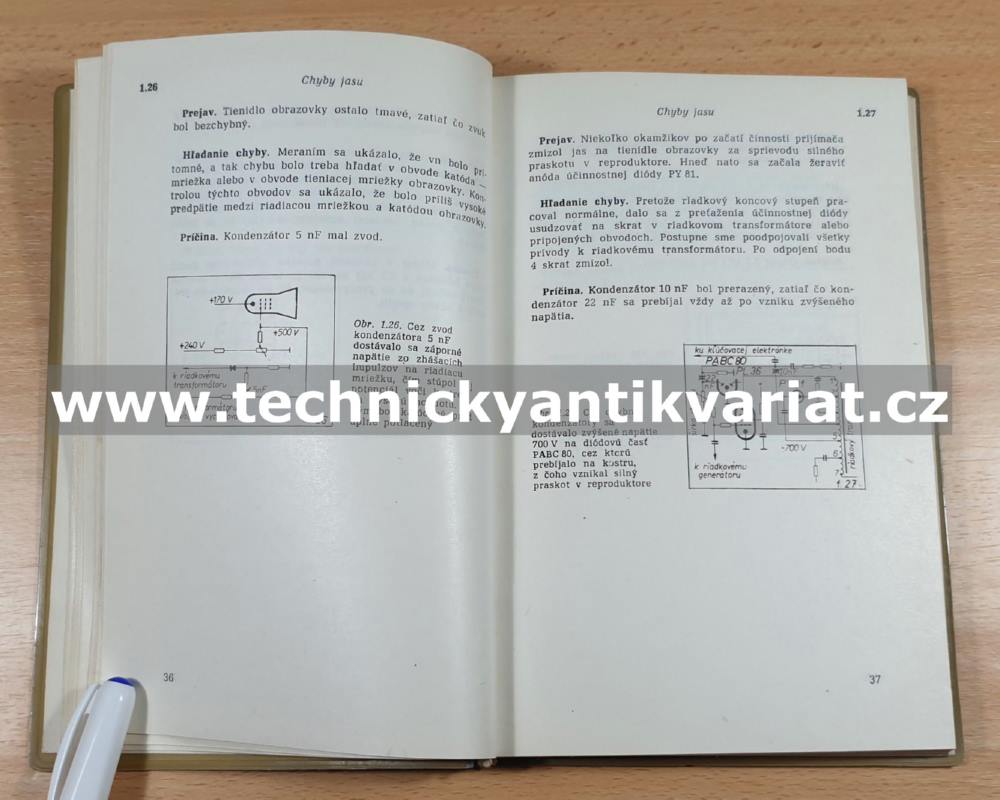 Servisní příručka pre opravárov televizních prijimačov - E. Nieder (1971)