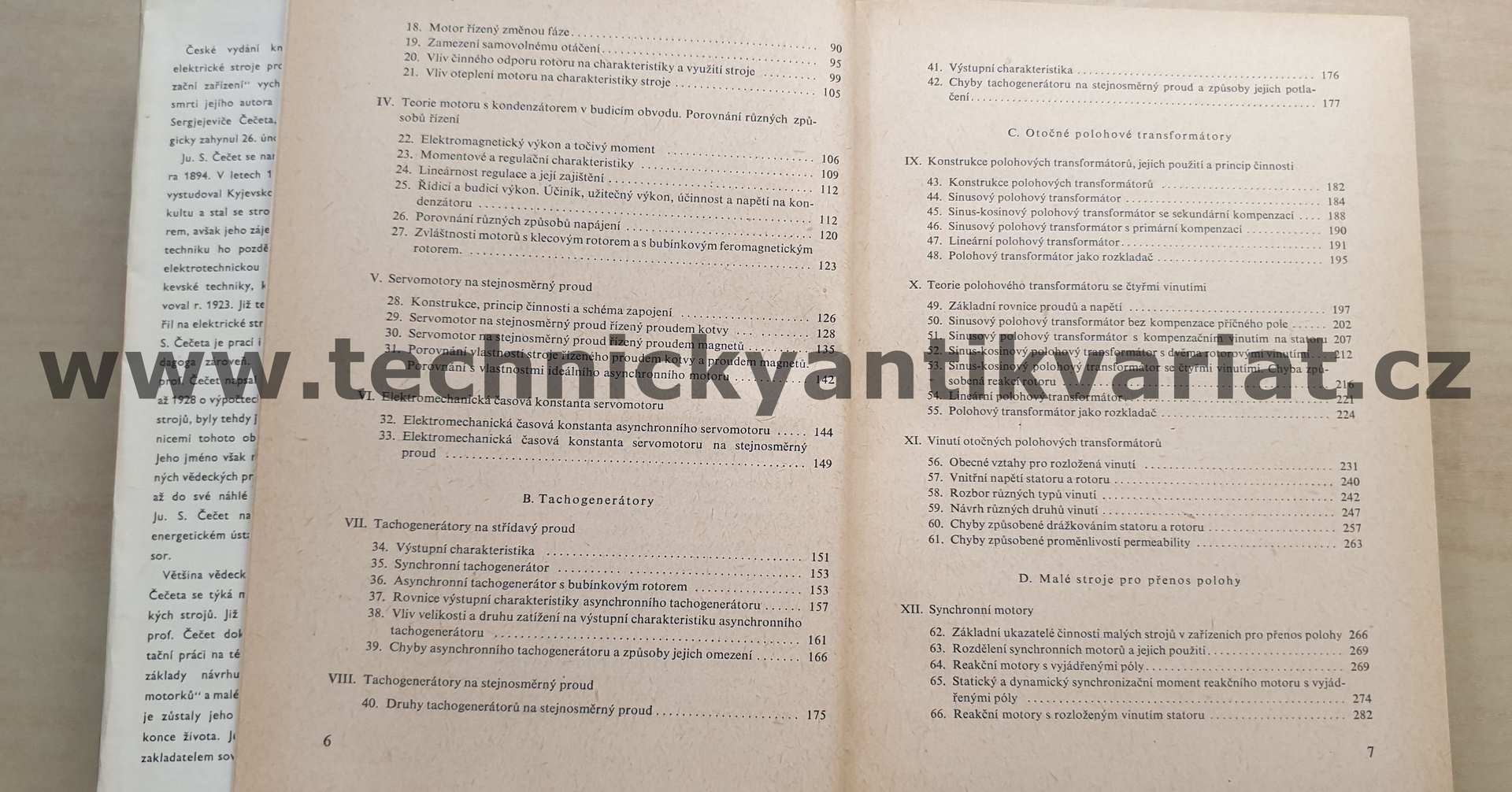 Malé elektrické stroje pro automatizační zařízení - Čečet (1961)
