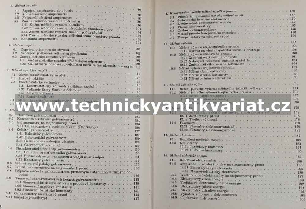 Elektrotechnické měřící přístroje a měření I. - Krejčí, Kábele (1973)