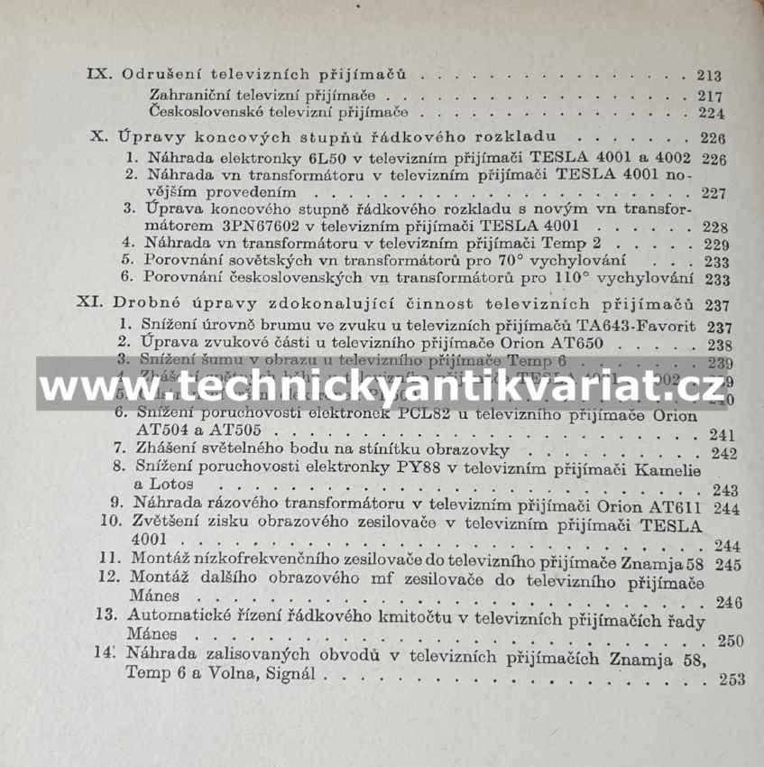 Úpravy televizních přijímačů - Čacký, Čuchna, Huber (1967)
