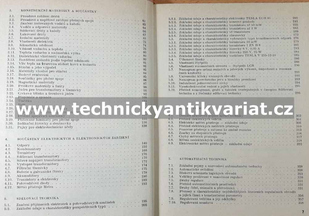 Elektrotechnické tabulky - Krejčík, Veselka (1970)