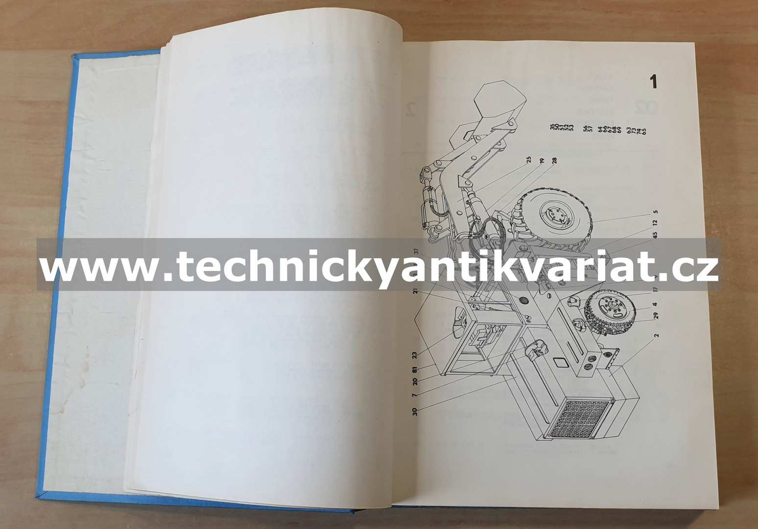 UN 050, UN 053 - katalog náhradných dielov (1979)
