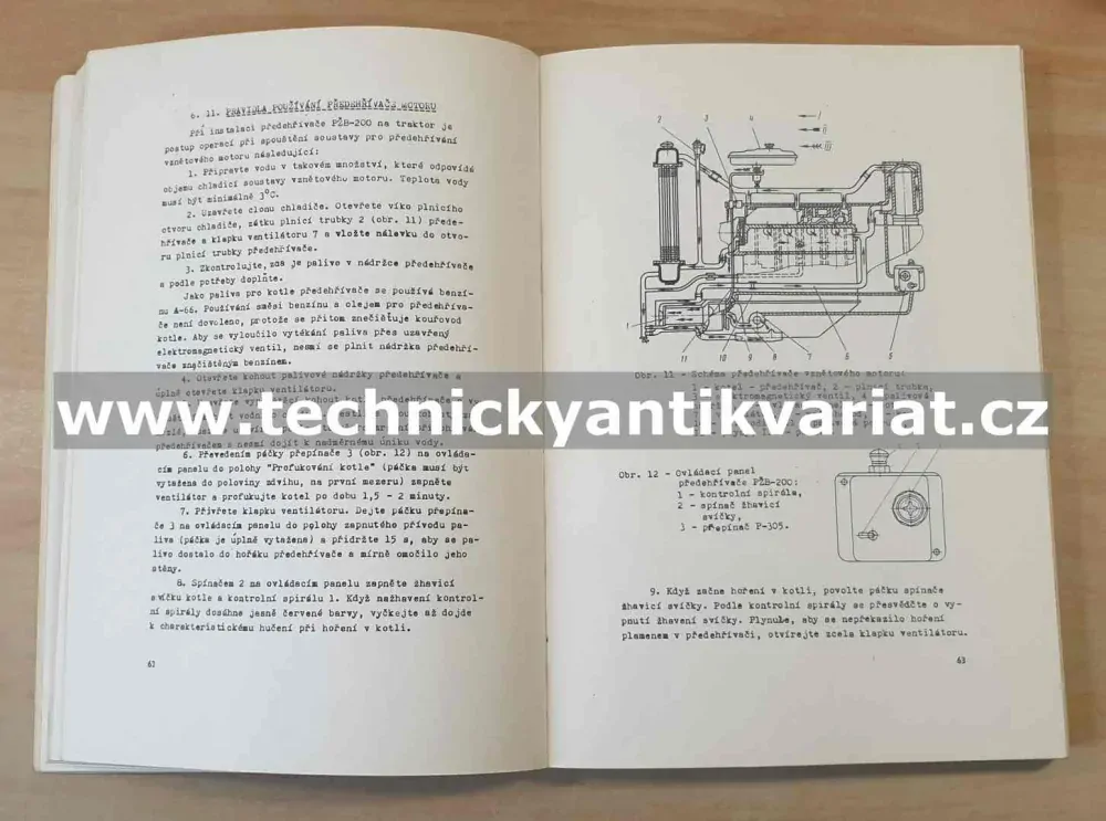 Traktor DT 75M - návod k obsluze