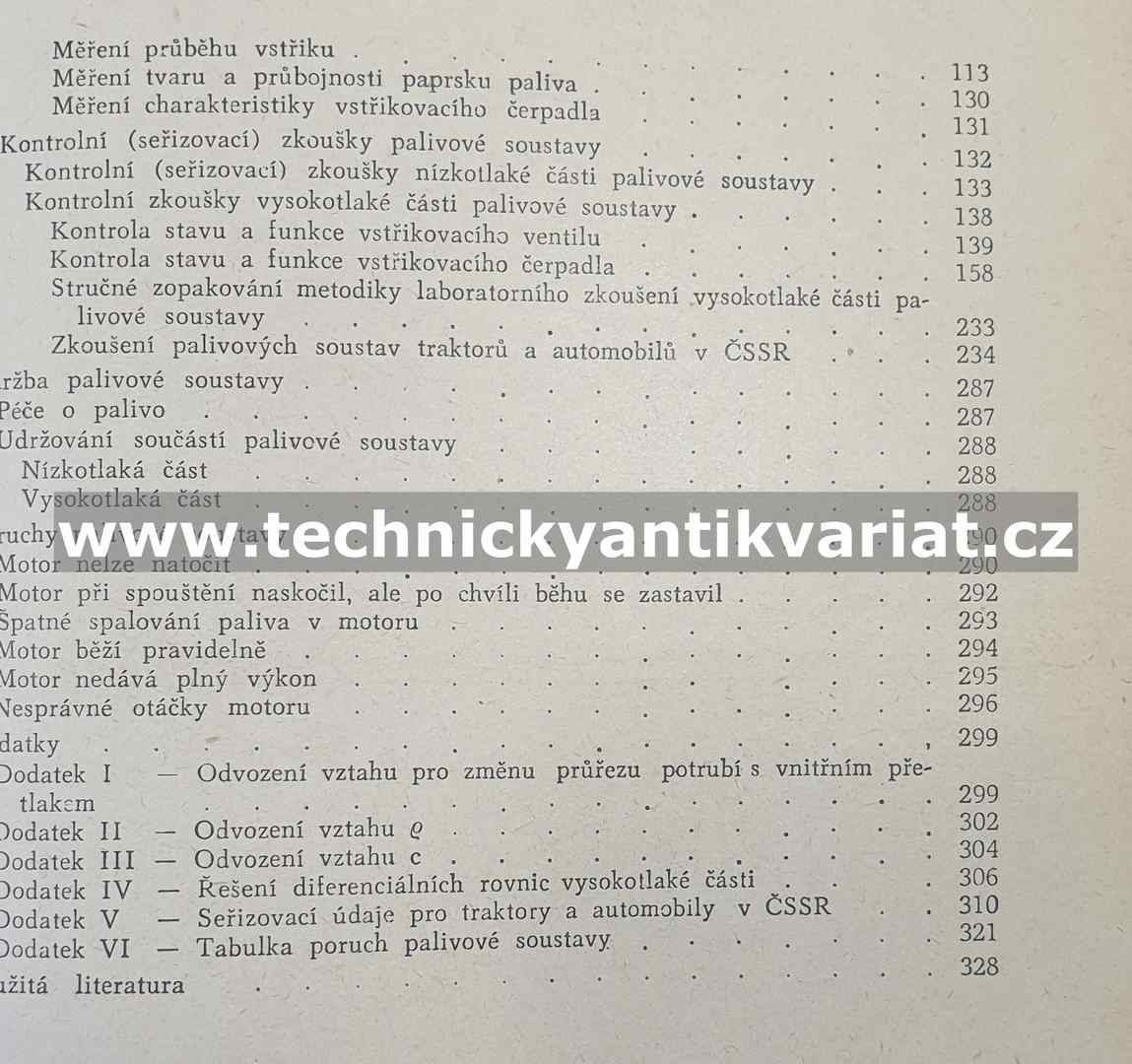 Teorie zkoušení a údržba palivové soustavy vznětových motorů - Radko Sáblík (1961)