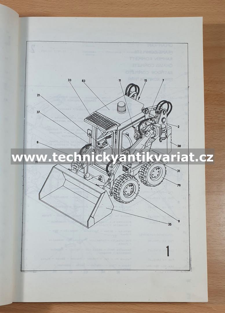 UNC 060 - Katalog součástí a náhradních dielov (1990)
