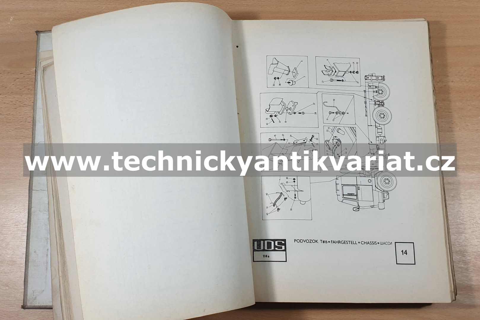 UDS 110a, 113a, 110p, 114a, 115a - Katalog náhradních dílů (1984)