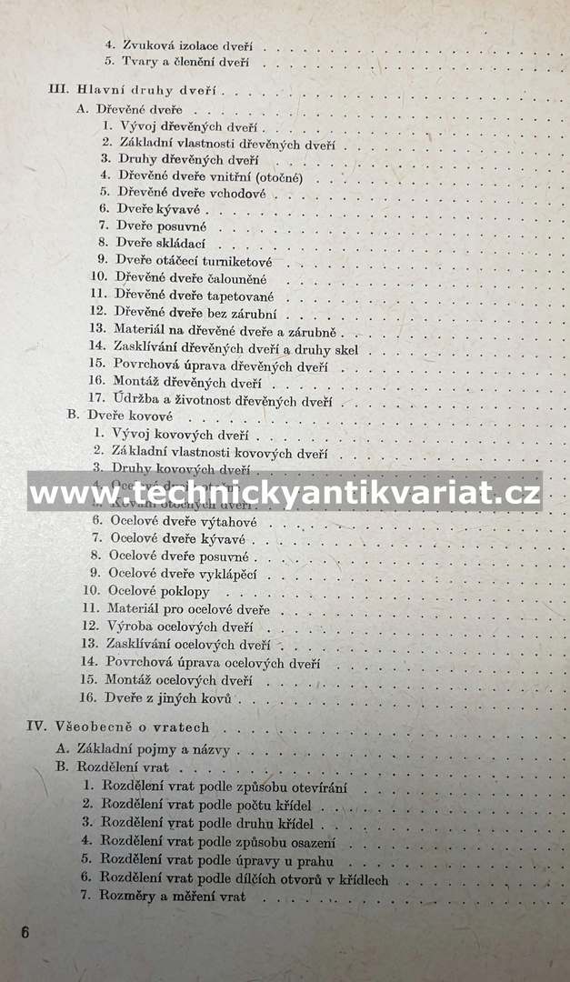 Dveře a vrata - Mareš, Klifner, Bauer (1964)