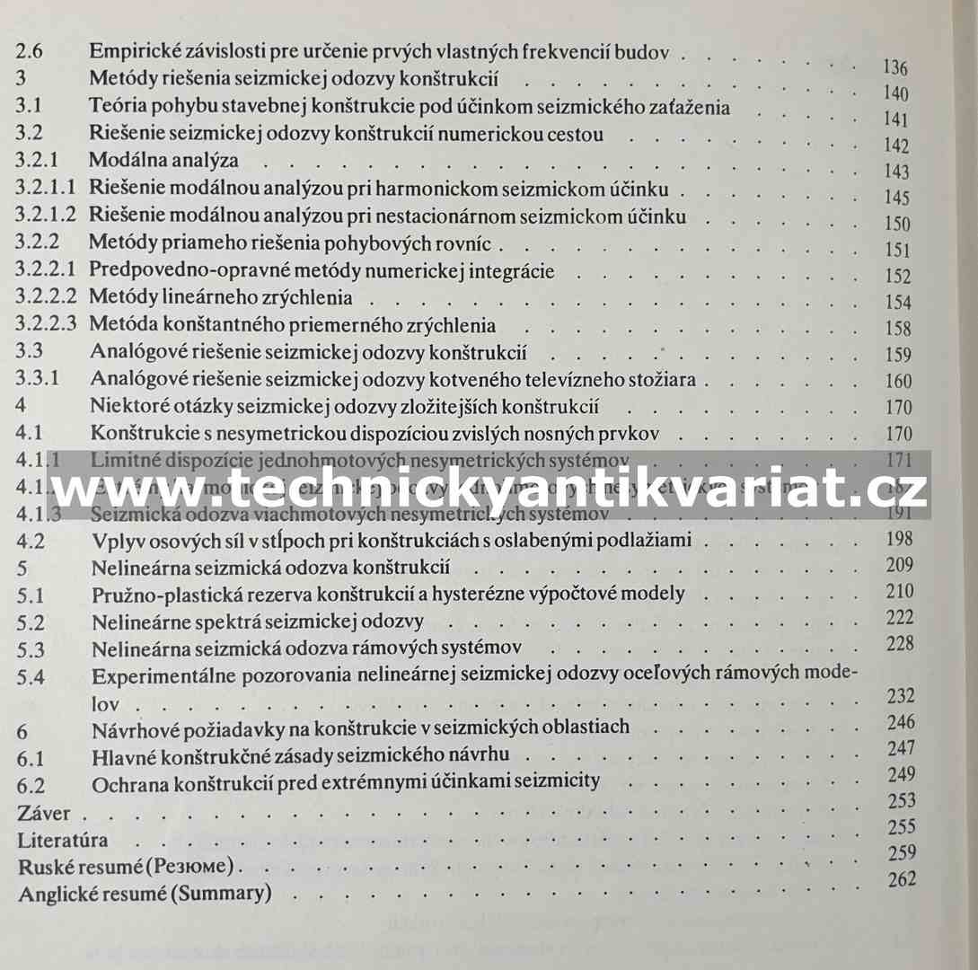 Posobenie seizmickýcha pohybov na stavebné konstrukce - Emilia Juhásová (1985)