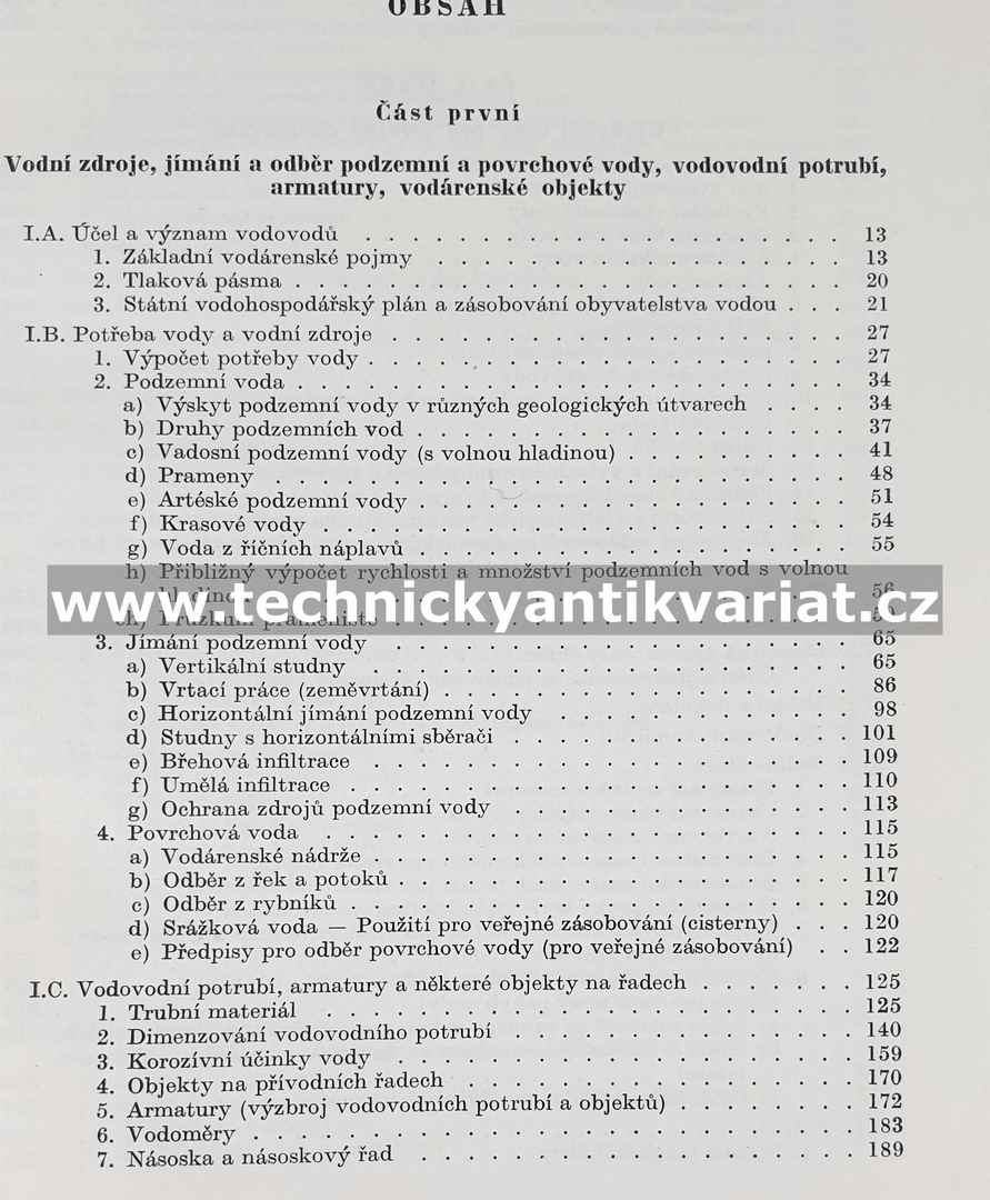 Vodárenství - Václav Šticha (1960)