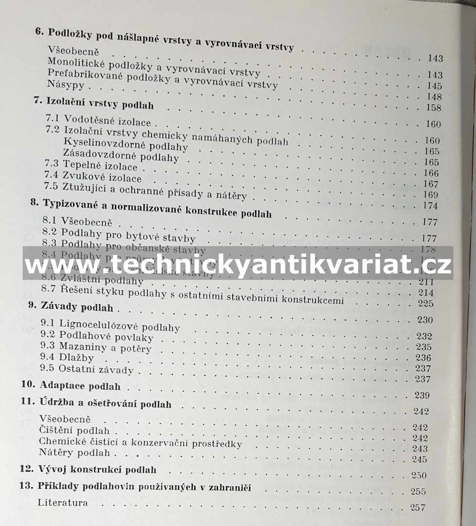 Podlahy pro bytové, občanské, průmyslové a zemědělské stavby - Bedřich Rybář (1968)