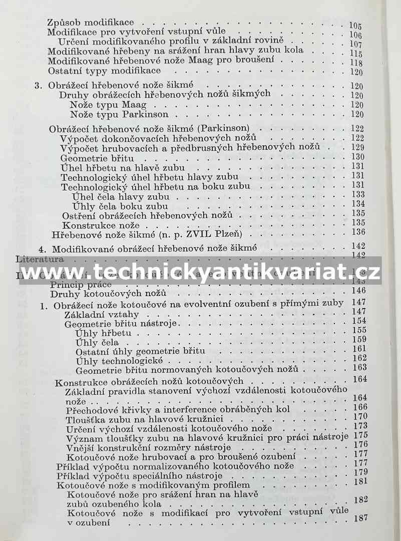 Konstrukce nástrojů pro výrobu čelních ozubených kol - Stanislav Švec (1965)