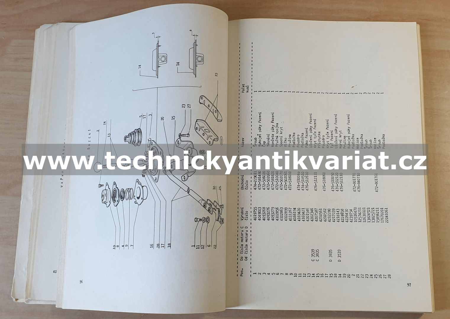 Fiat 128 - Katalog náhradních dílů (1975)