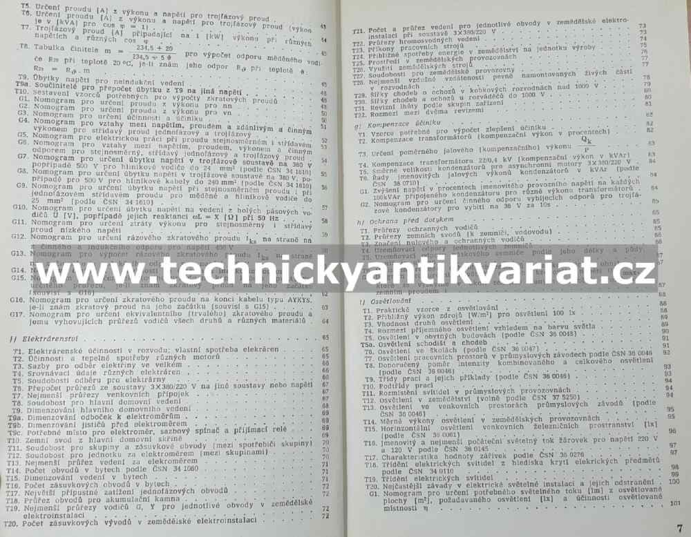 Základní elektrotechnické tabulky a grafy - J.Tříska (1966)