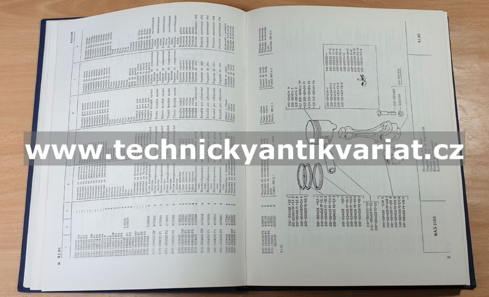 VAZ 2103 - katalog náhradních dílů
