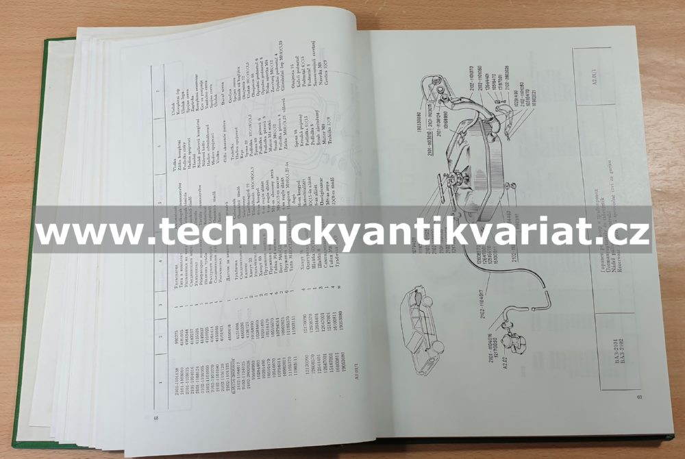VAZ 2101,2102 - katalog náhradních dílů