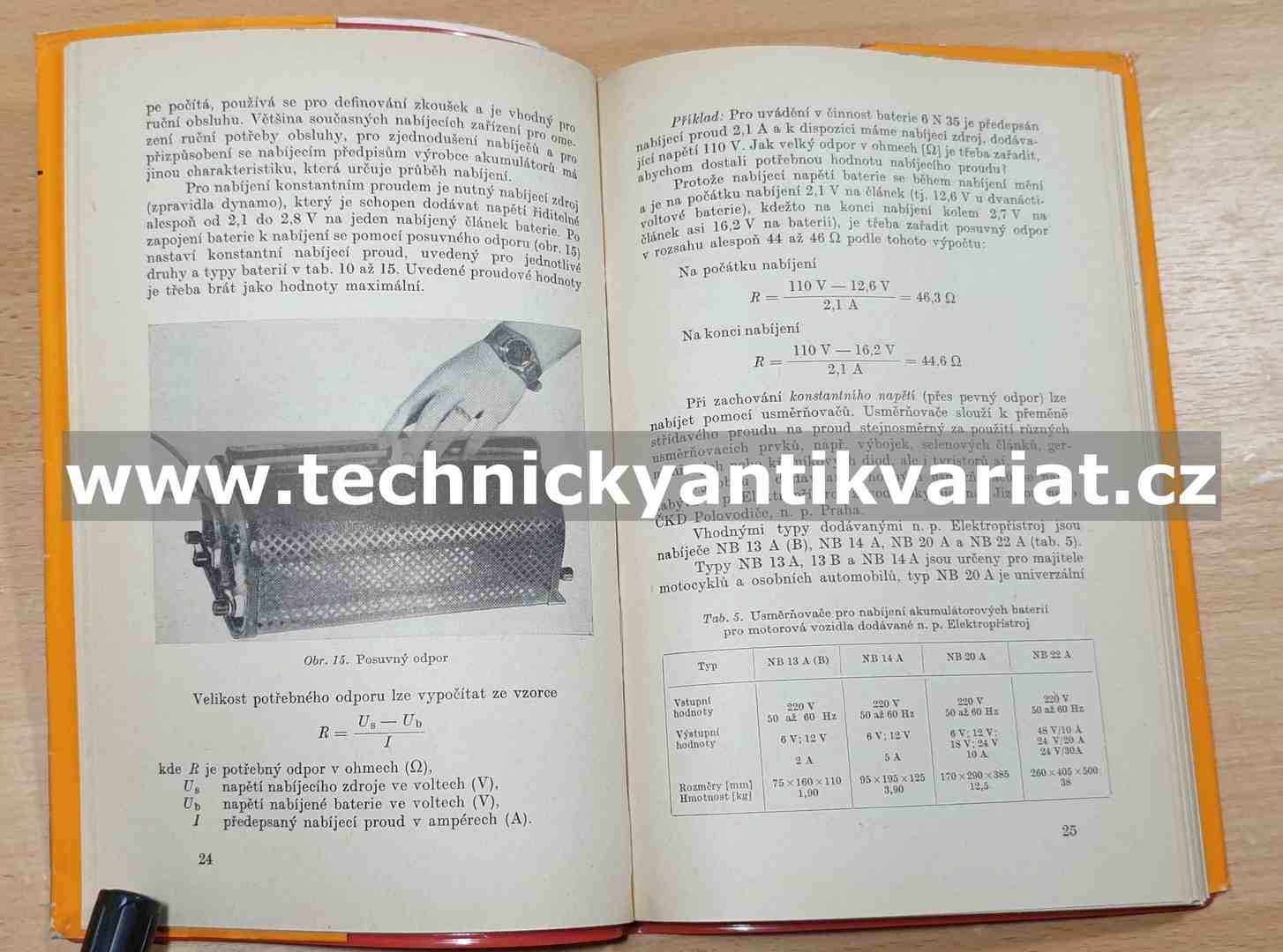 Akumulátory motorových vozidel - Josef Khol (1974)