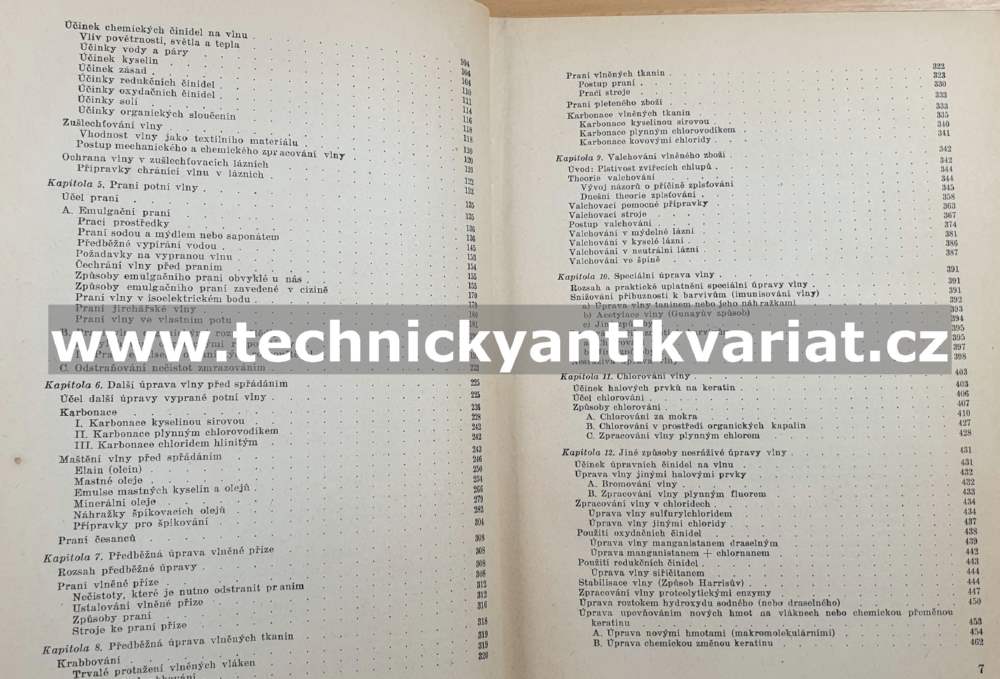 Chemická technologie textilní I. Předběžná úprava textilního materiálu a výrobků (1952) 