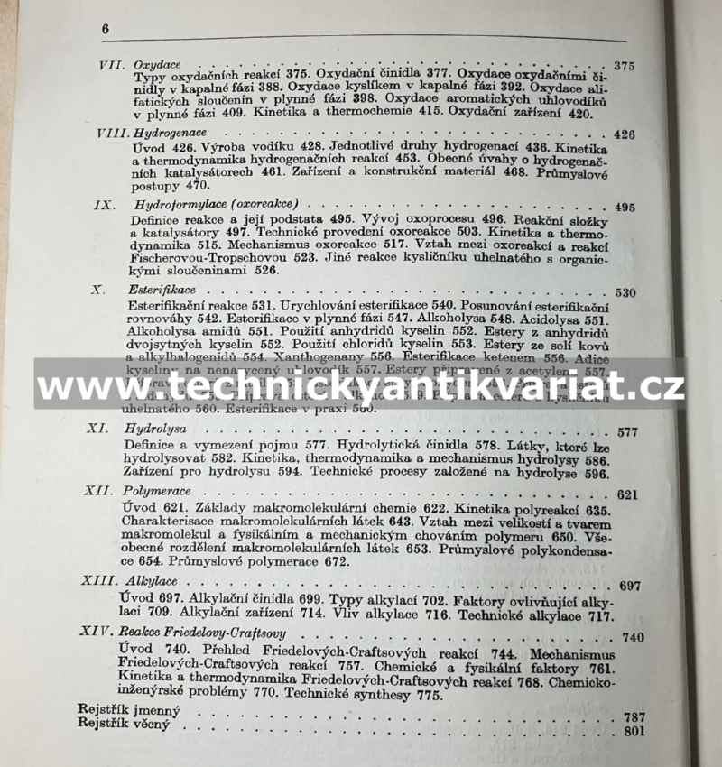 Základní pochody organické synthesy - Groggins (1958)