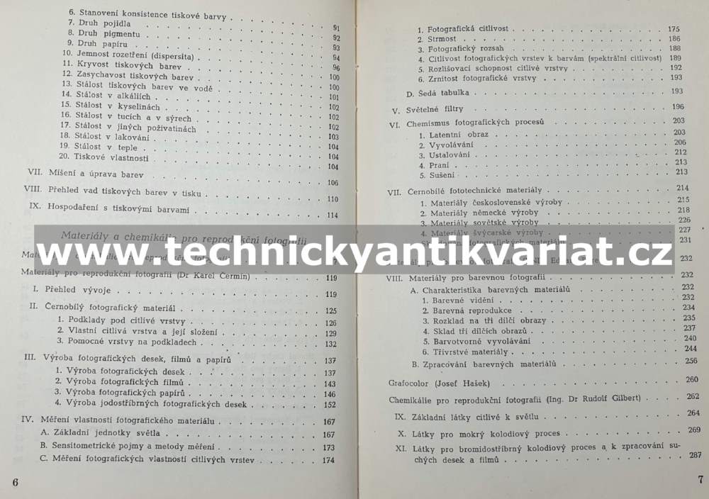 Tiskové barvy, materiály a chemikálie pro reprodukční fotografii II. - Lankaš, Čermín, Bureš, Gilberg (1956)