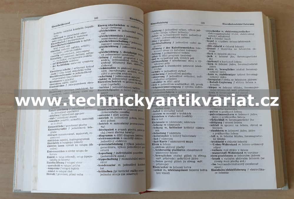 Německo-český, česko-německý elektrotechnický a elektronický slovník (1973)