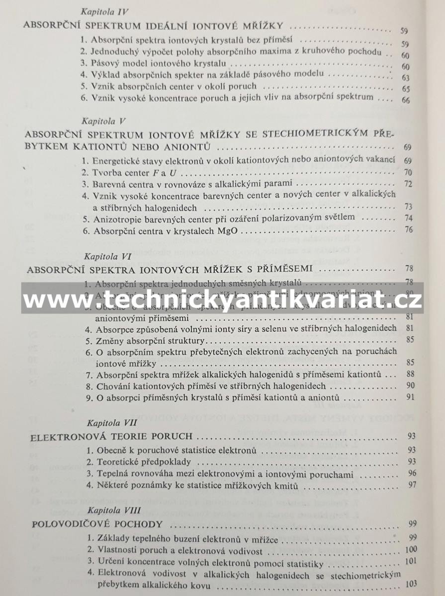 Elektronové a iontové pochody v iontových krystalech - O. Stasiw (1963)