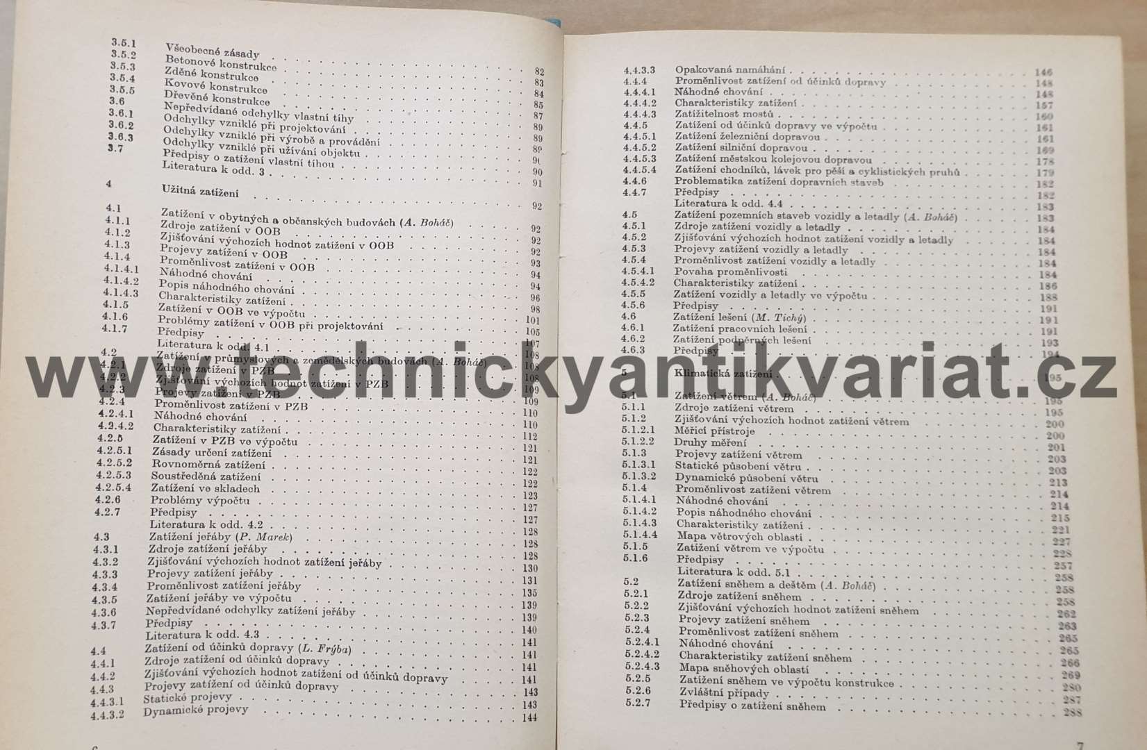 Zatížení stavebních konstrukcí - Tichý (1987)
