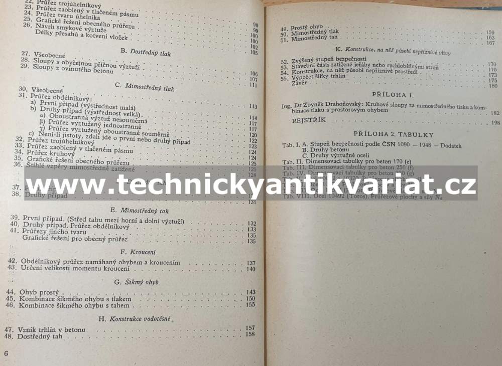 Navrhování betonových konstrukcí - Konrád Hrubán (1952)