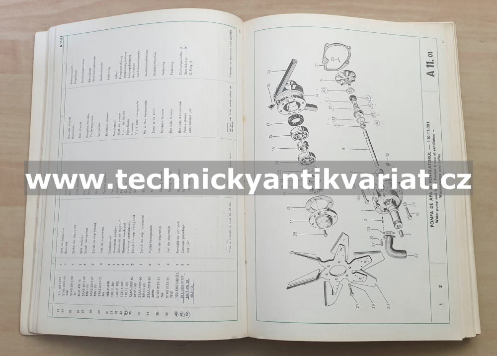 Traktor 650M, 651M universal - katalog náhradních dílů (1970)
