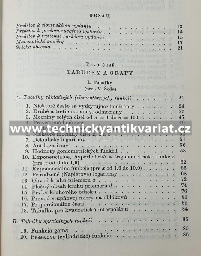 Príručka matematiky pro inžinierov a pre studujůcie - Bronštejn, Semenďajev (1961)