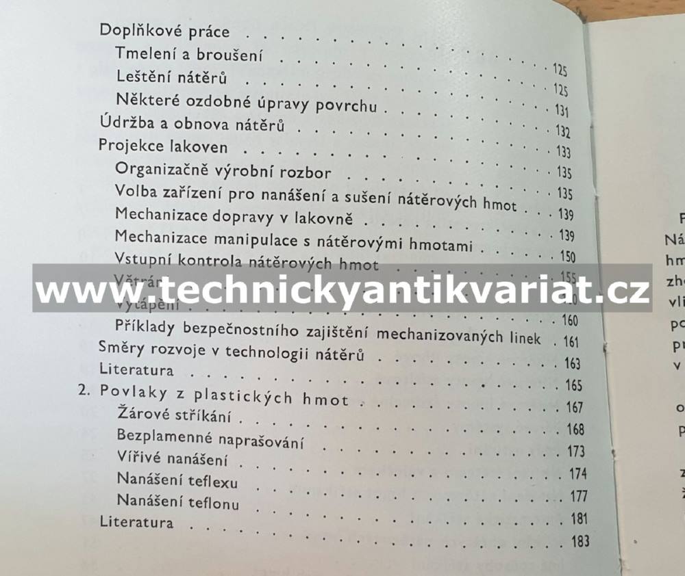 Příručka pro povrchové úpravy 3.Organické povlaky - Trojánek (1964)