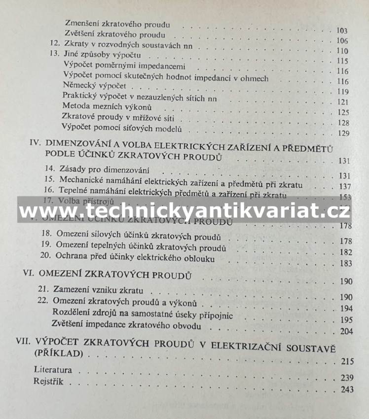 Zkraty v elektrických rozvodech - Josef Pauza (1970)
