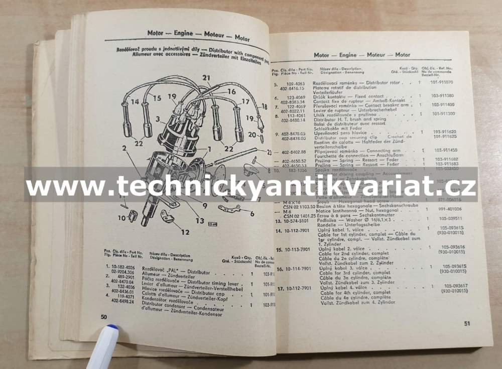 Škoda 1202 - katalog náhradních dílů (1969)